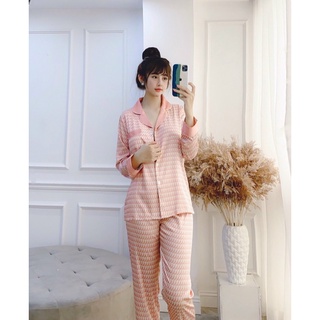 Pyjama dài hồng v s l cao cấp