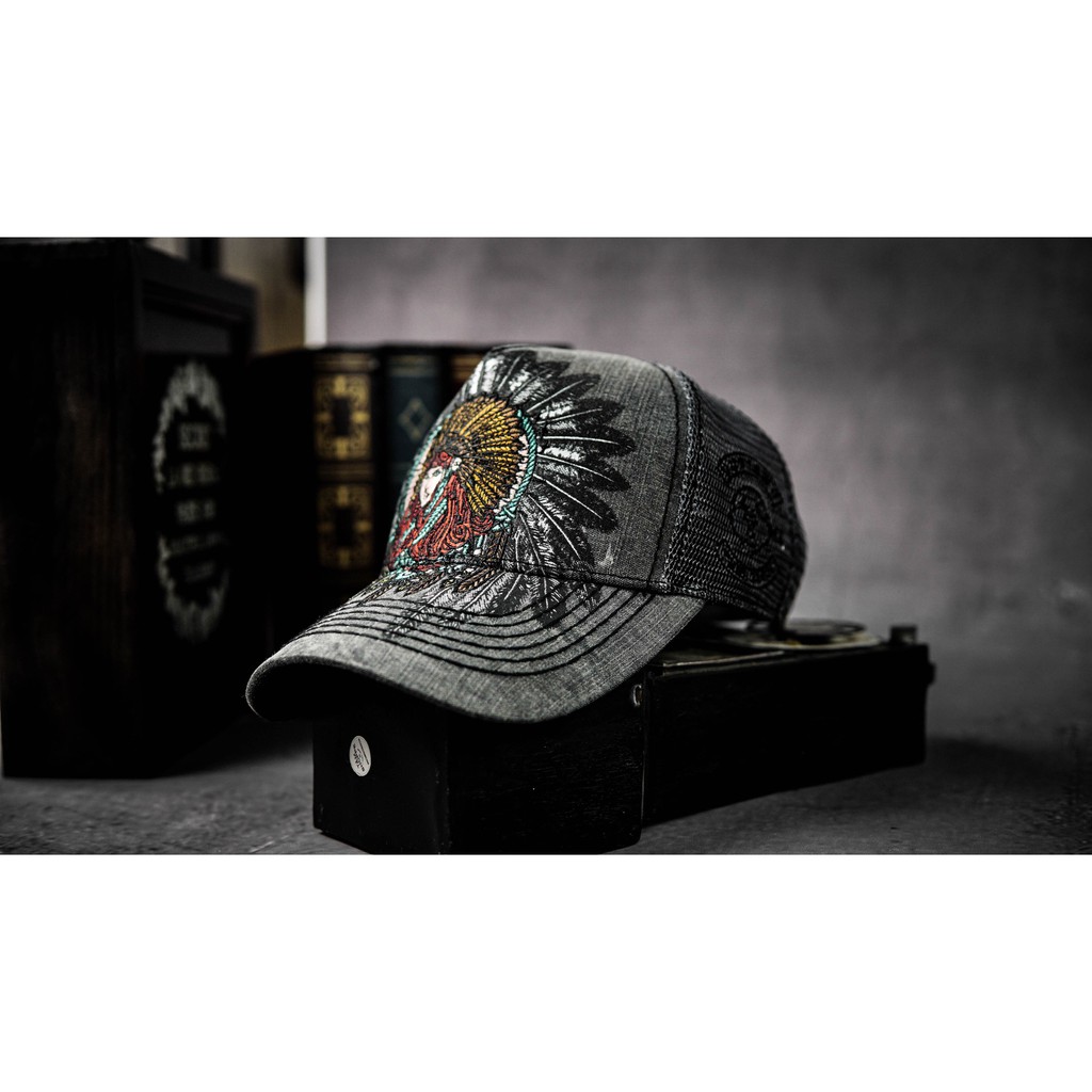 Nón True Re.ligion Denim Trucker Cap