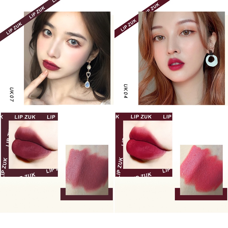 [Hàng mới về] Son Lì Mịn Như Nhung Zuk Mềm Mượt Dưỡng Ẩm Môi