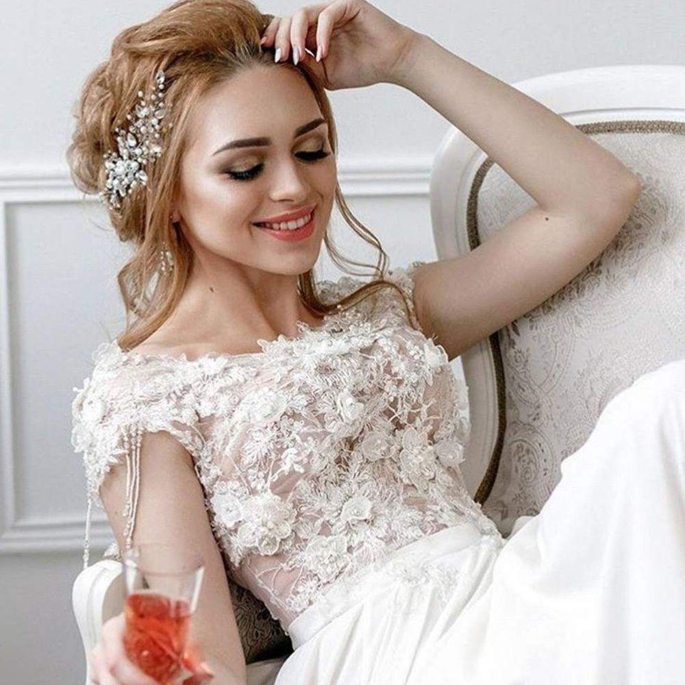 Kẹp Tóc SUMU|Kẹp Tóc Cô Dâu Đính Đá Sang Trọng