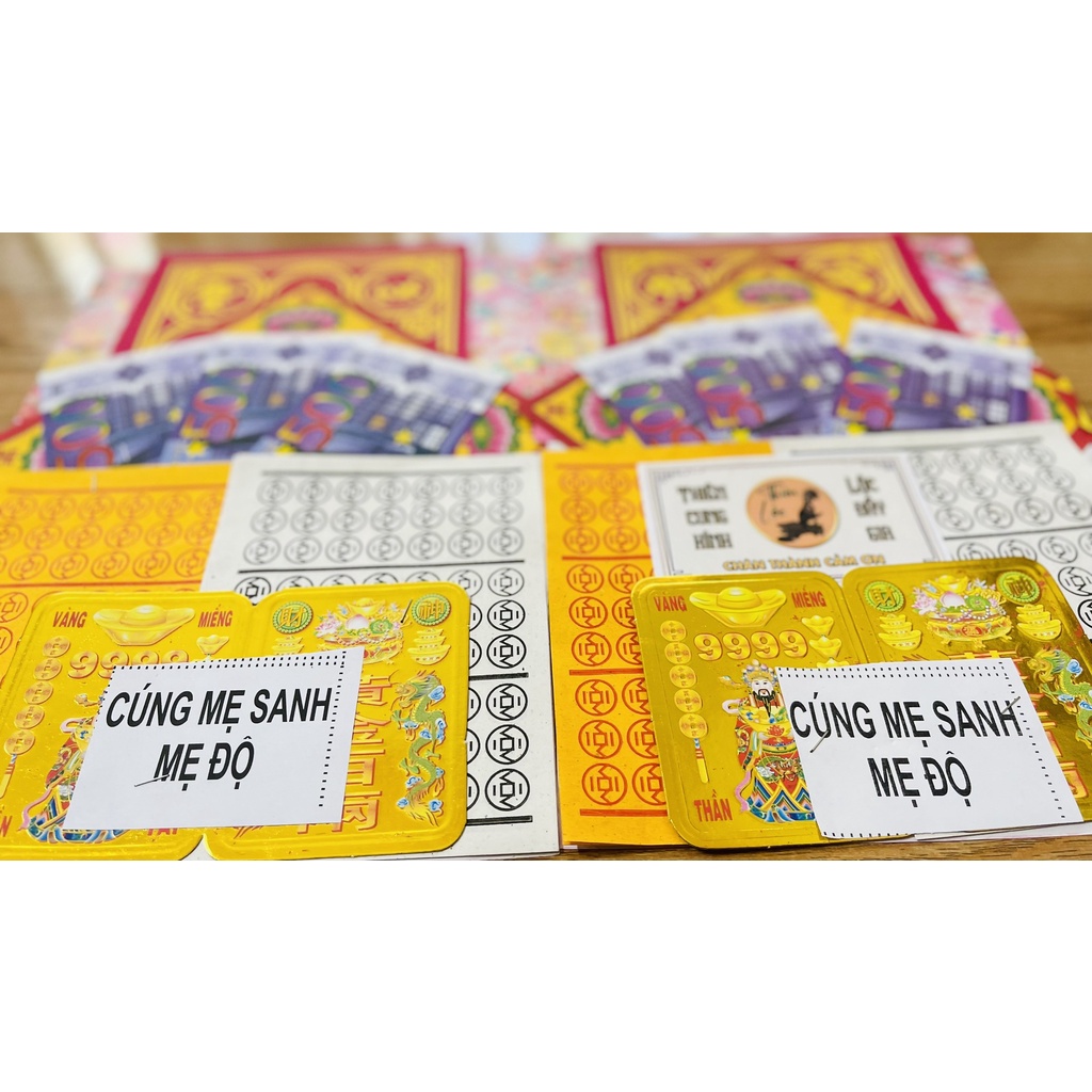 Giấy Cúng Mẹ Sanh Mẹ Độ, Cúng Đầy Tháng/Thôi Nôi, Cúng Căn - Hàng Mã Thiên Lộc