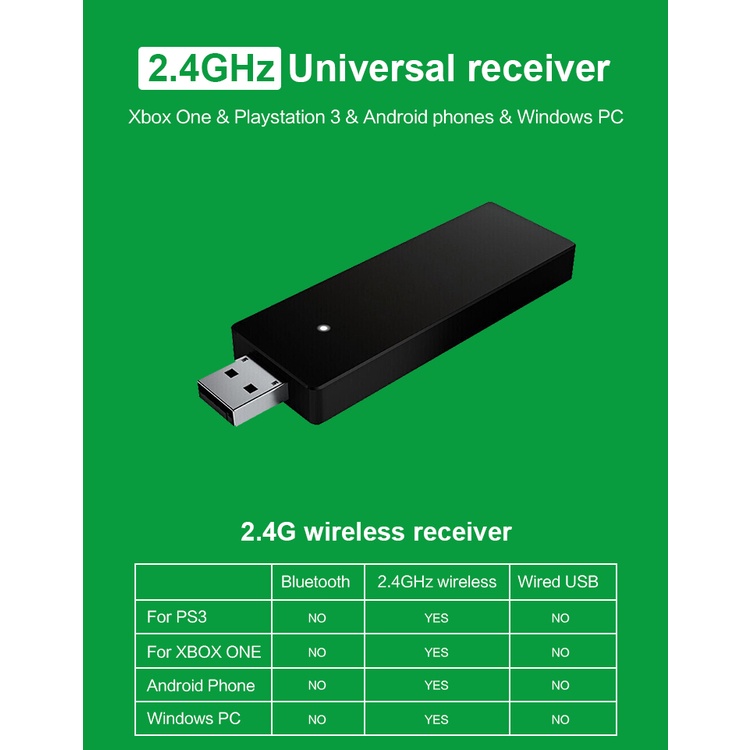 Tay Cầm Điều Khiển Chơi Game Không Dây 2.4GHz Cho PS3/Xbox Series X S