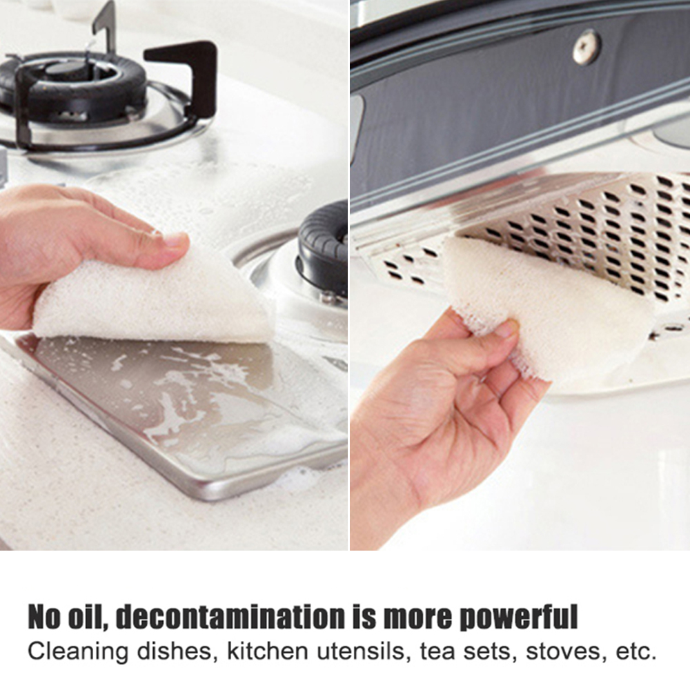 1 / 5 Miếng bọt biển rửa chén bằng xơ mướp tiện dụng