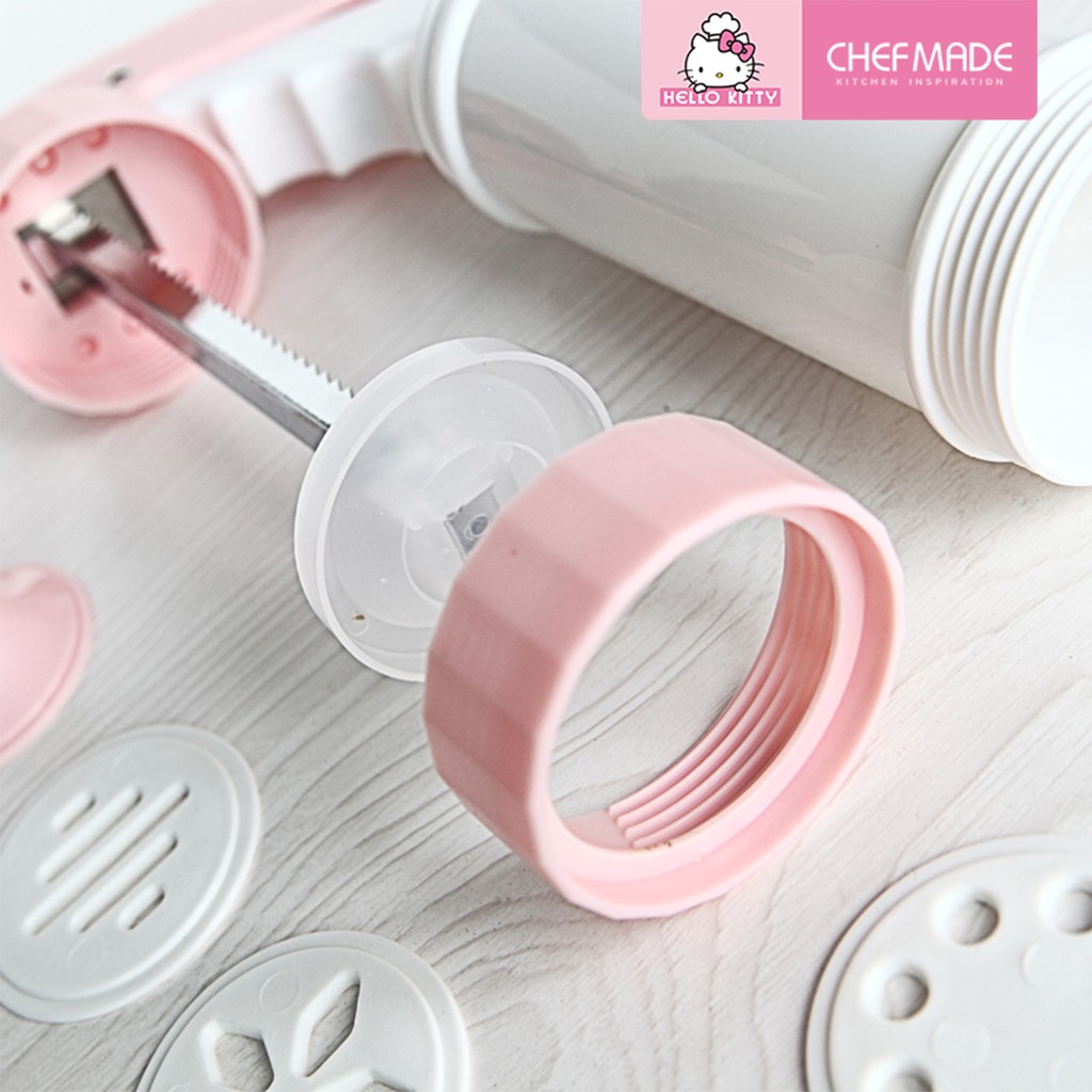 Set Dụng Cụ Và Vòi Nặn Bột Bánh Cookie CHEFMADE KT7039 Họa Tiết Hello Kitty Dễ Thương