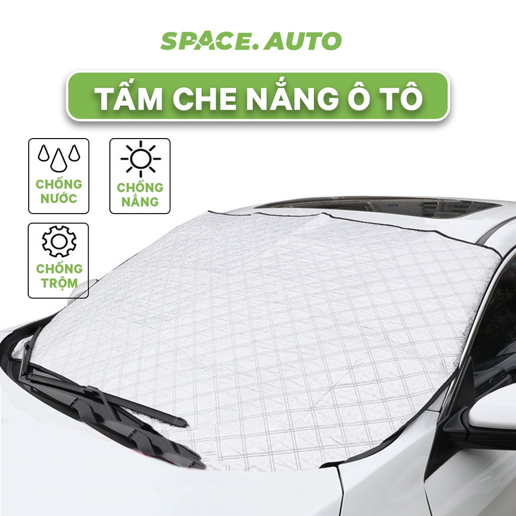 Tấm che nắng kính lái ô tô, chống nóng khi xe để Ngoài Trời có cả tấm bên Trong và Ngoài xe