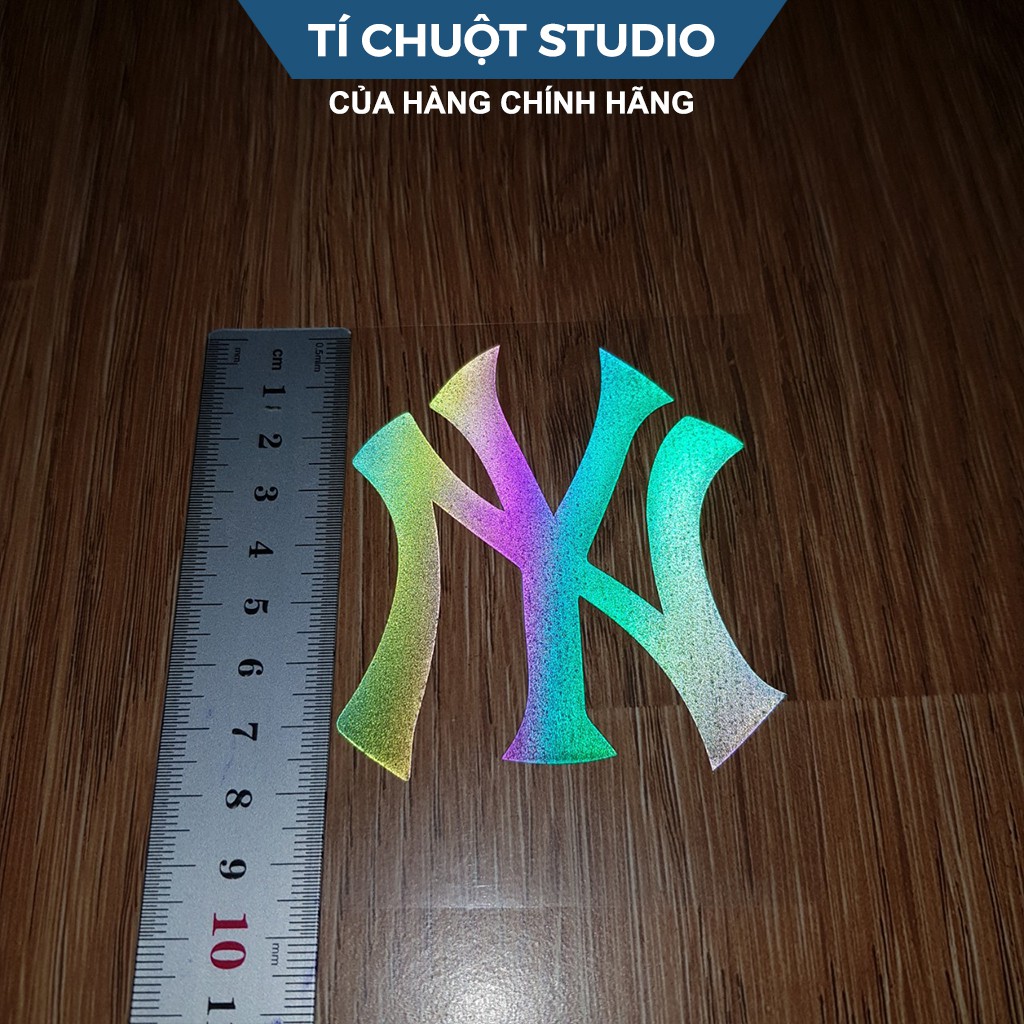 [FREESHIP] Decal phản quang NY, miếng dán sticker 7 màu ép nhiệt in áo thun bao mọi loại vải - Tí Chuột Studio