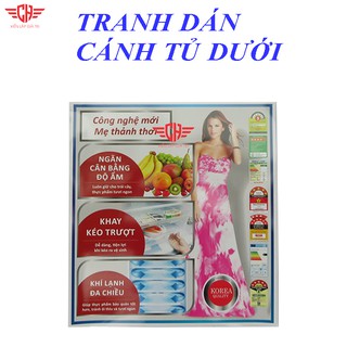 Tem dán tủ lạnh LG