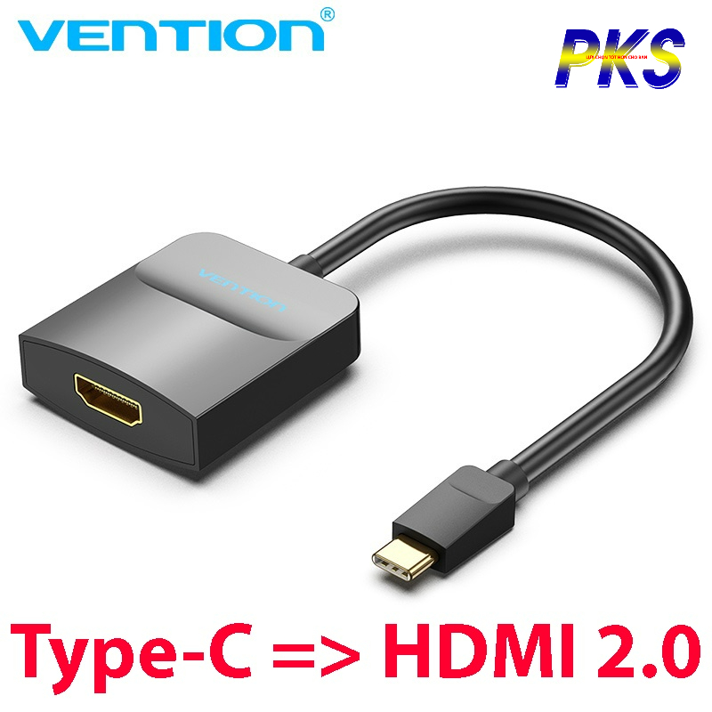 Cáp chuyển đổi Full HD USB Type C to HDMI hoặc USB Type C to VGA Vention TDCBB / TDDBB - Chính hãng