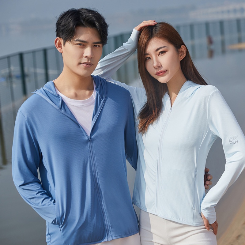 Combo áo khoác nắng nam nữ ,áo chống nắng nam nữ vải thông hơi khóa kéo che mặt thay khẩu trang Zenkocs3 2MEN JK 059