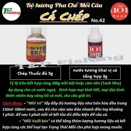 Bộ hương pha chế mồi câu cá Chép 101 Đài Loan