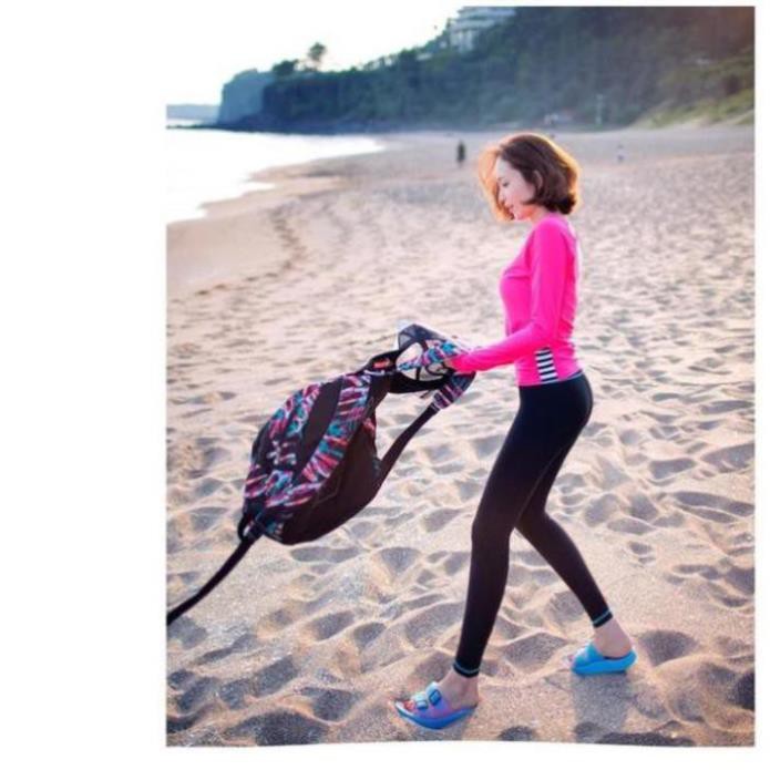 Áo bơi nữ dài tay thun lạnh đẹp màu hồng phong cách thể thao hàn - ảnh thật 👙 sexy  ཾ '  ཾ ་ | BigBuy360 - bigbuy360.vn