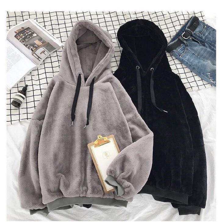 Áo Hoodie Áo Nỉ Áo Hoodie Lót Bông Lông Thỏ Siêu Dày Nam Nữ Thu Đông 2021 (Ảnh Thật Ỏ Cuối)