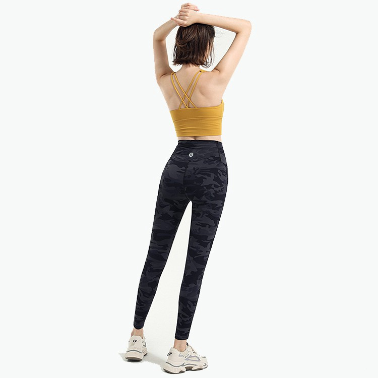 Lululemon      Mới Quần Legging Thể Thao Lưng Cao Họa Tiết Rằn Ri 033