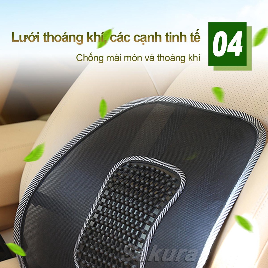 [HCM]38*40*15CM Tấm Lưới Đệm Massage Tựa Lưng Chống Nóng Ô Tô Và Văn Phòng S（Kích thước nhỏ-[AMYKS-S]