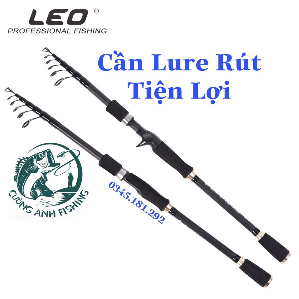 Cần Câu Lure Rút LEO FISHING - Có Cả Đứng Và Ngang - Cần Lure Lóc