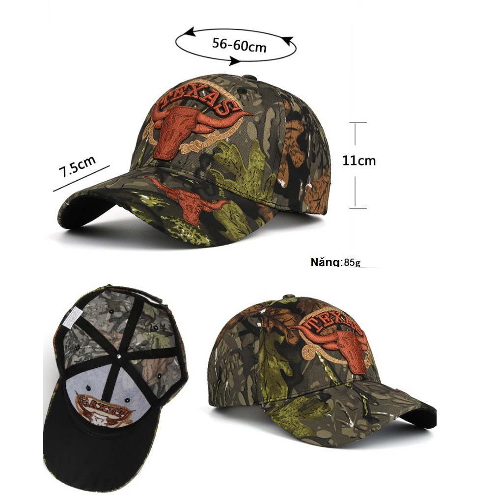 Nón kết Texas phong cách lính A054