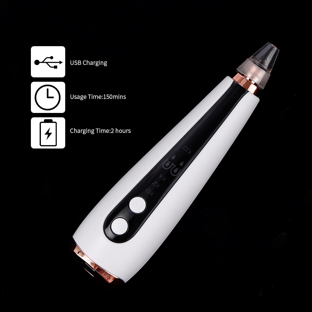Foreverlily Máy Hút Mụn Đầu Đen Làm Sạch Sâu Lỗ Chân Lông Cổng USB