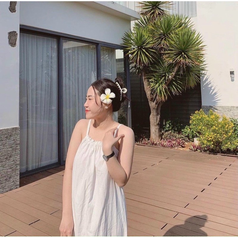 Váy 2 dây cotton thô