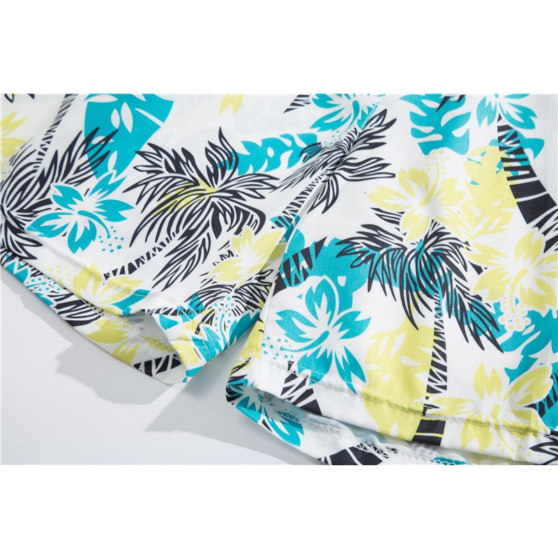 Quần Short Dây Rút In Họa Tiết Cây Dừa Hoạt Hình Phong Cách Hawaii Thời Trang Mùa Hè Chất Lượng Cao Thoáng Khí Phong Cách Hàn Quốc Cho Nam