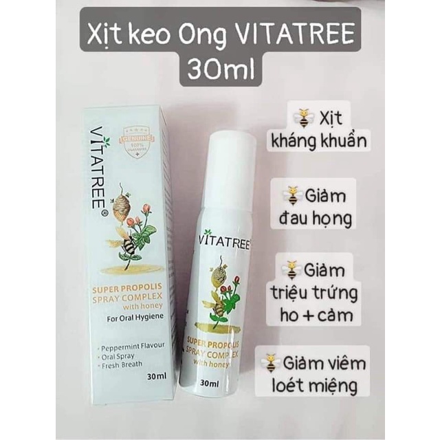 XỊT HỌNG KEO ONG VITATREE