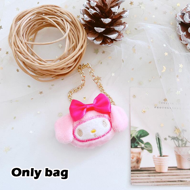 Set Búp Bê Hình Thỏ Đeo Túi 20cm Đáng Yêu