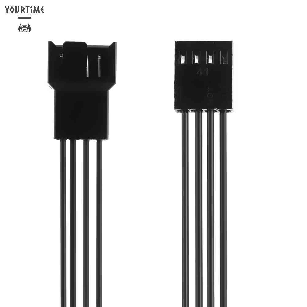 2 Cáp Chuyển Đổi 4 Pin Cái Sang PWM Quạt 4Pin Đực