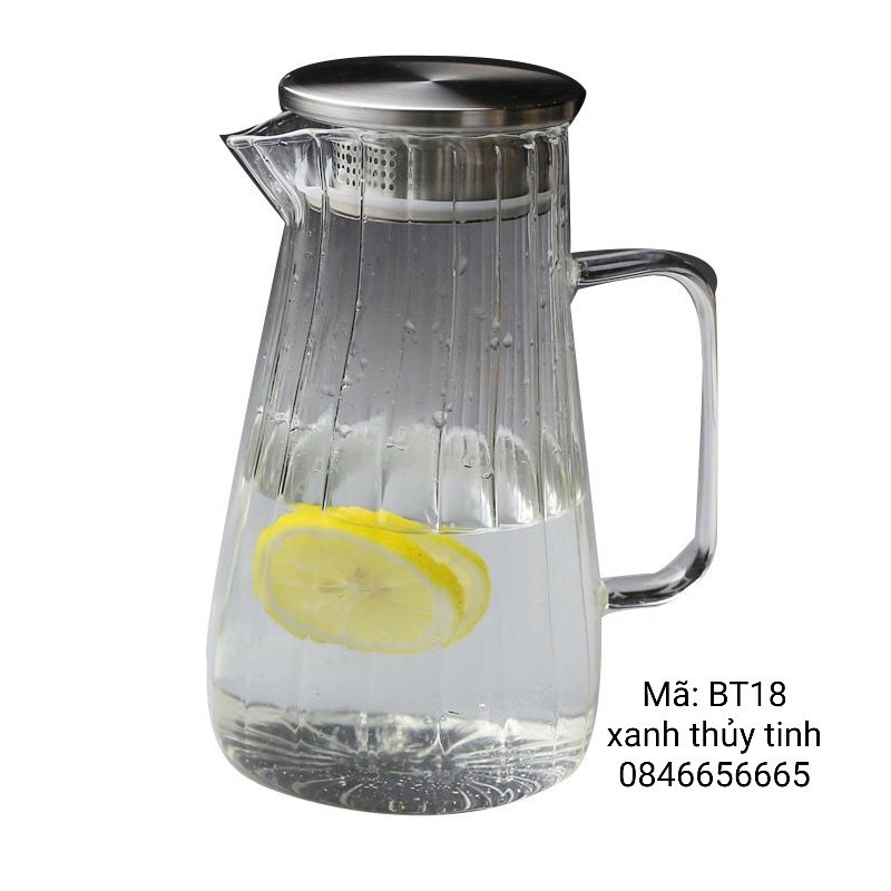 Bình thủy tinh sọc 1550ml (BT18)
