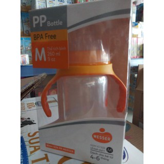 Bình sữa pp Wesser cổ rộng 180ml 260ml 320ml