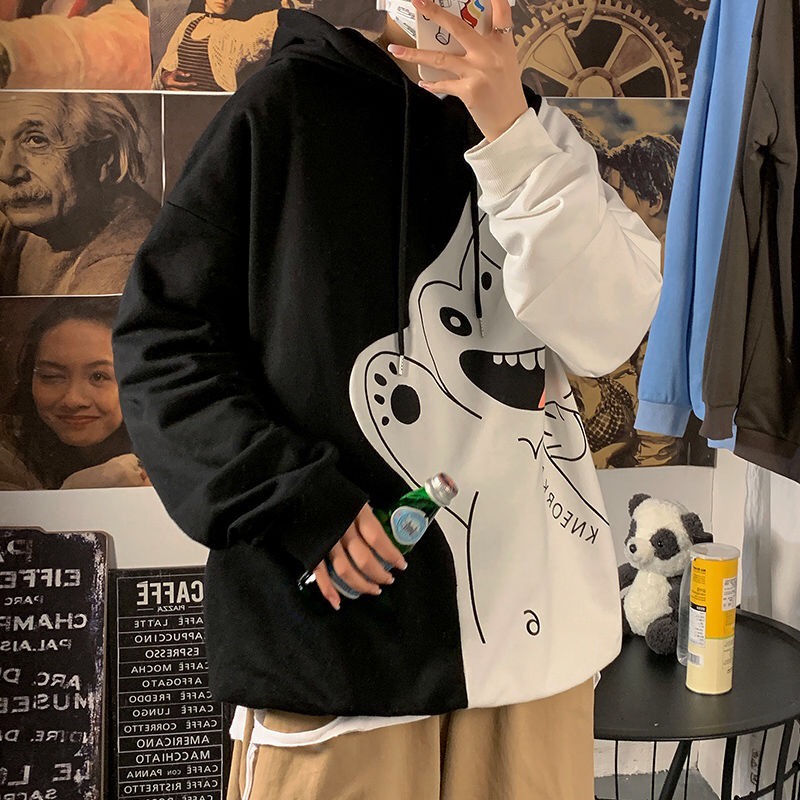 Áo Khoác Hoodie Dáng Rộng Thiết Kế Mới Thời Trang Mùa Xuân Thu Theo Phong Cách Hồng Kông Dành Cho Cặp Đôi 2021