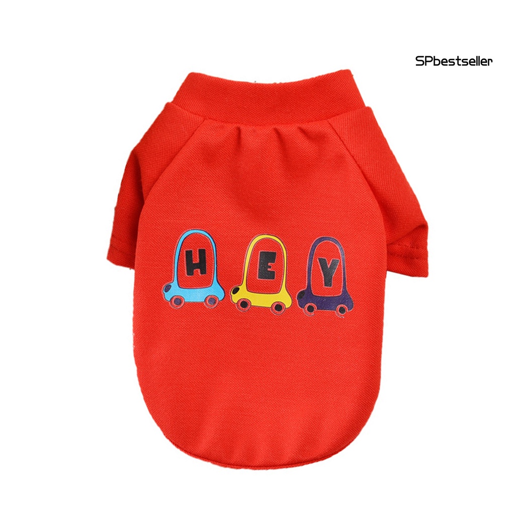 Áo thun cổ tròn in họa tiết thời trang mùa hè cho cún cưng