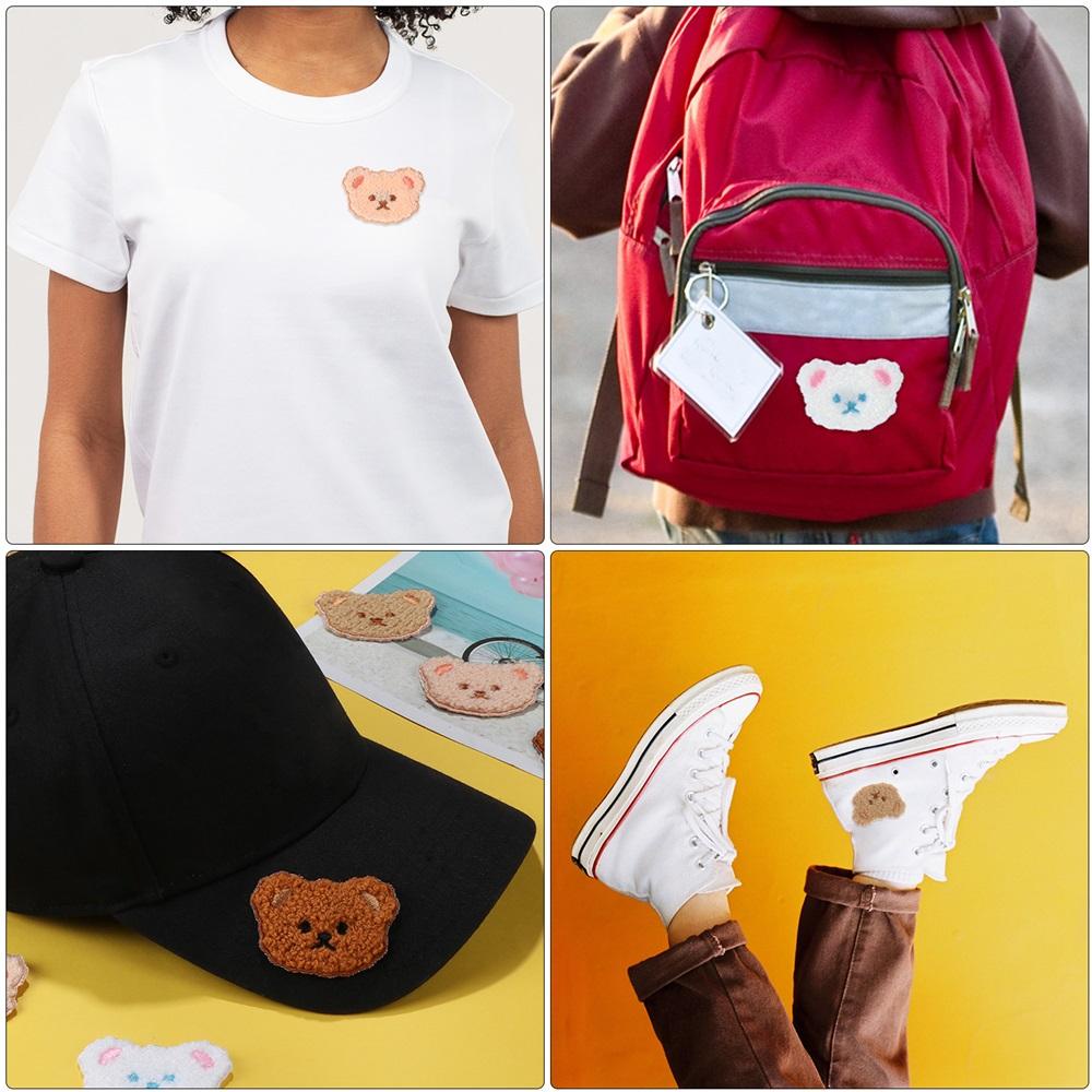 Set 4 Miếng Vá Quần Áo 4 Màu Thêu Hoạ Tiết Nghệ Thuật