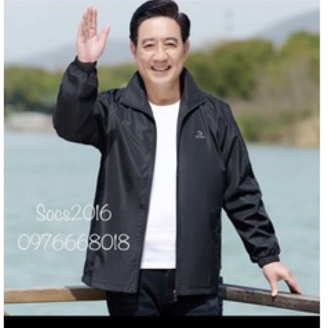 Áo khoác gió quảng châu trung niên cho bố  + ảnh thật