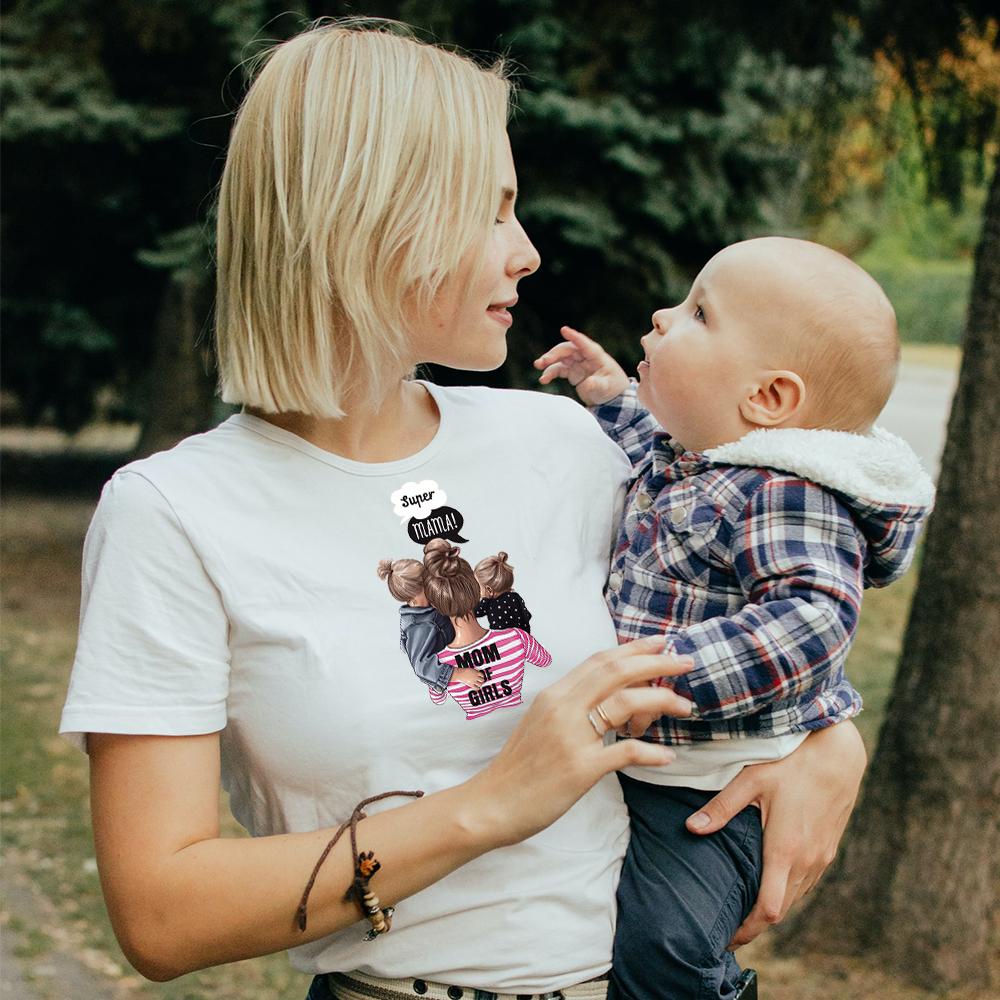 Miếng Dán Ủi Quần Áo Thủ Công Họa Tiết Chữ Mom &amp; Dad