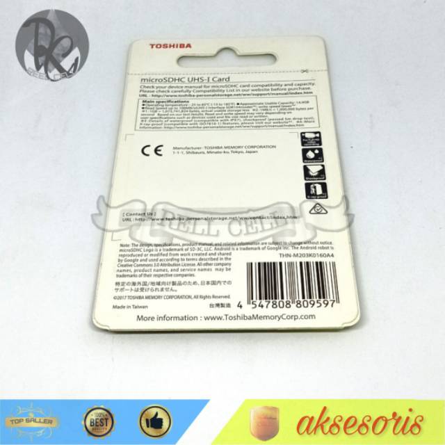Thẻ Nhớ Toshiba 16gb Class 10 Tốc Độ 100mb / S. Hp / Sd | BigBuy360 - bigbuy360.vn