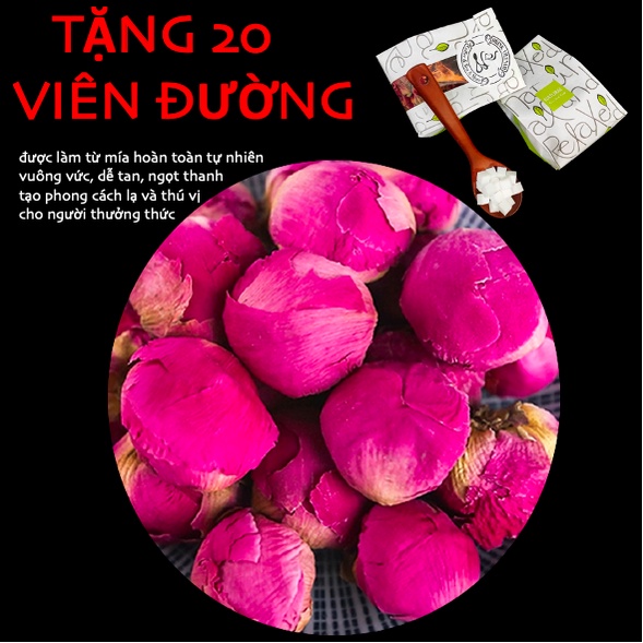 (miễn phí đường viên) Peony bud tea / Trà nụ hoa mẫu đơn (hàng xuất khẩu)