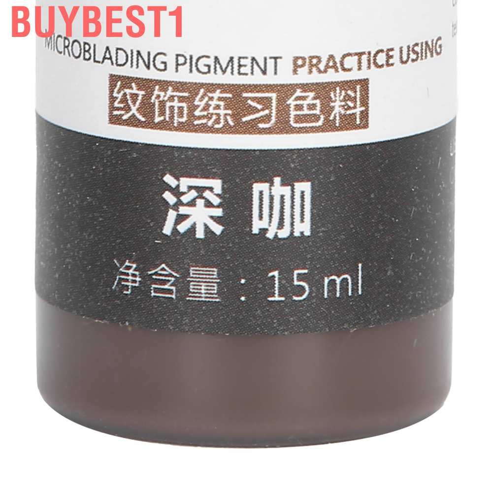 Buybest1 15ml Eyebrow Eyeliner Tattoo Pigment Microblading Semi‑Permanent Ink for Practice