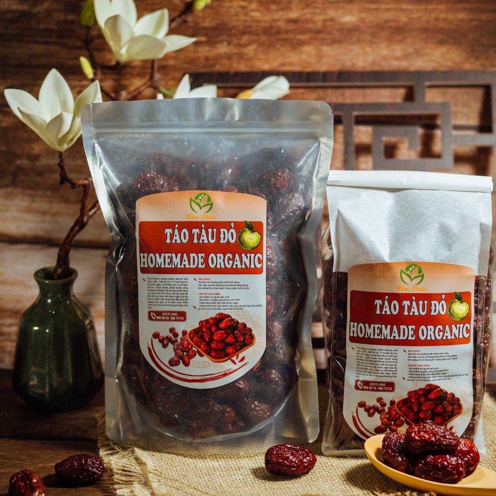 Mứt Táo Đỏ Tân Cương Tinh Hoa Ẩm Thực Việt vừa ăn vừa uống trà là sự kết hợp Hoàn Hảo, Táo đỏ Tân Cương Loại 1 (500g)