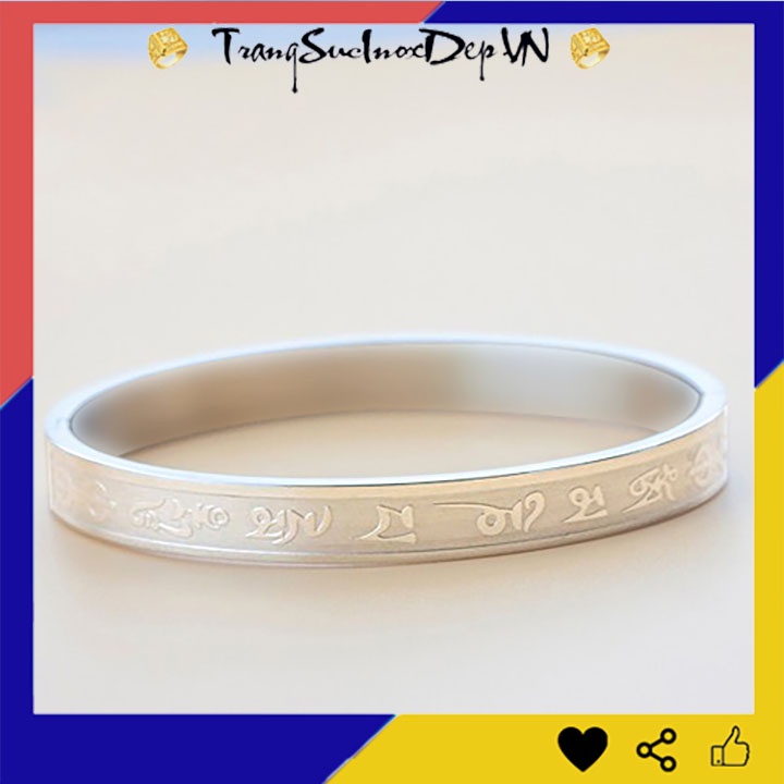 VÒNG TAY TÂY TẠNG CHÚ OM MANI PADME HUM hình ovan - Cầu an, hợp phong thủy