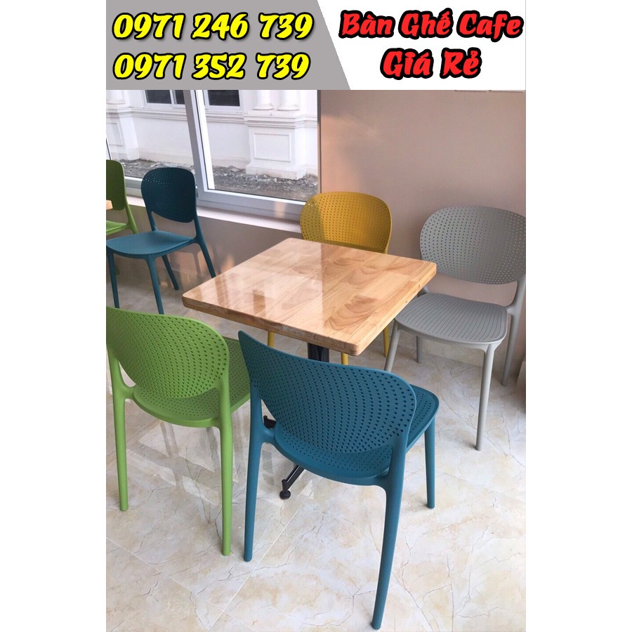 Ghế nhựa cafe, ghế nhựa quán trà sữa giá rẻ