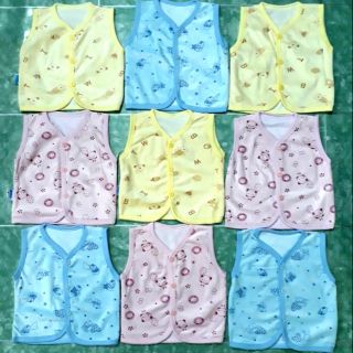 Áo gile nỉ tuyết nhung số 1/2/3 cho trẻ sơ sinh.