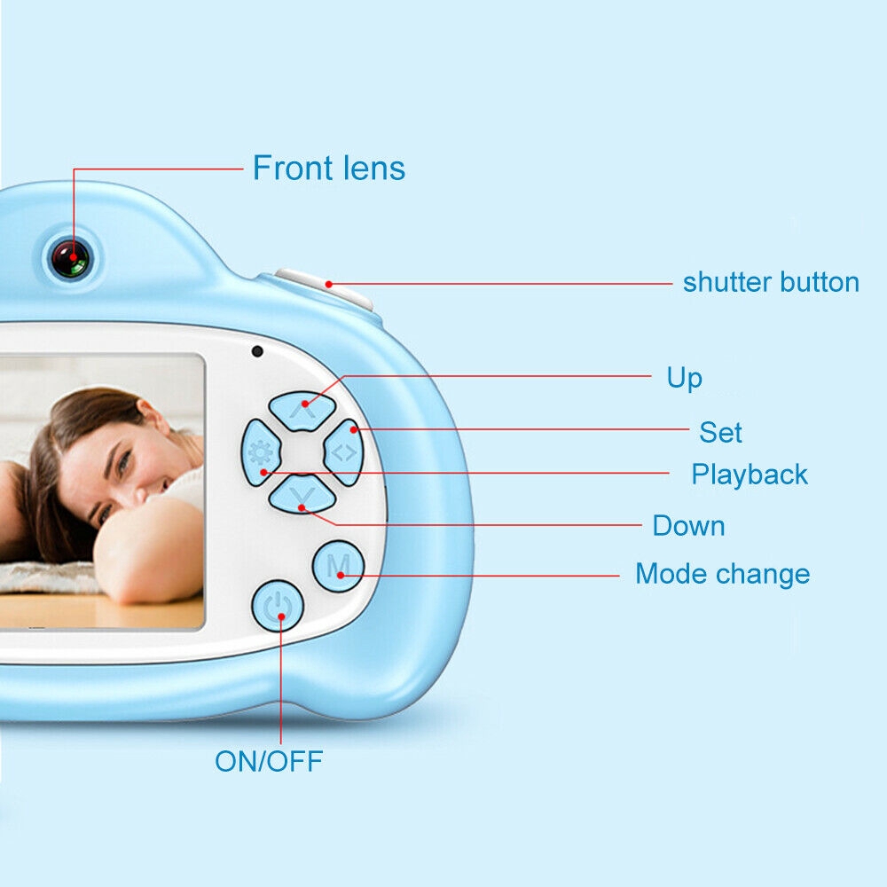 Upgrade 2.0'' LCD 1080P HD Digital Camera Camcorder Video Children Kids Mini Toy