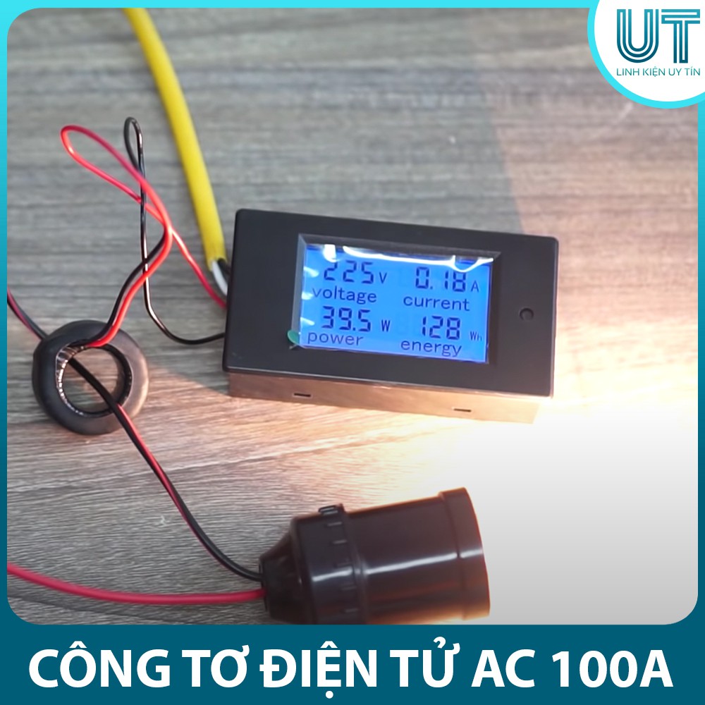 Công Tơ Điện Tử AC 100A ( PZEM-061 Cảm Biến DLXQ20 )