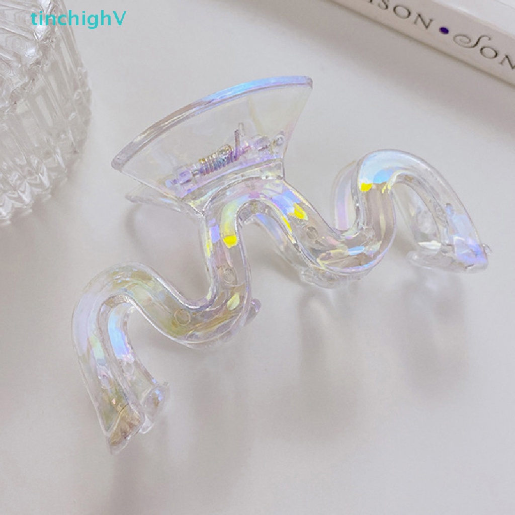 Kẹp Tóc Càng Cua Màu Laser Gradient Ngọt Ngào Thời Trang Mùa Hè Cho Nữ