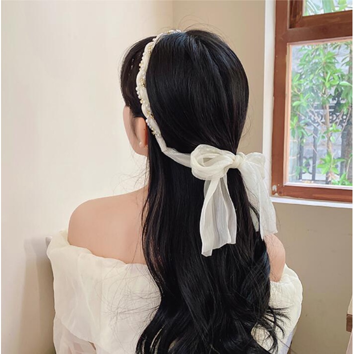 Băng Đô Đính Ngọc Trai Nhân Tạo Thời Trang Dành Cho Nữ