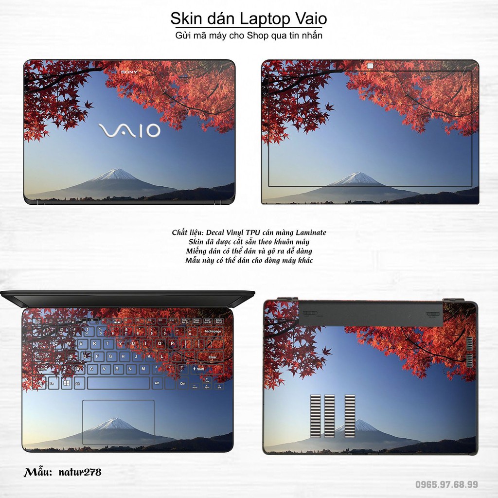 Skin dán Laptop Sony Vaio in hình thiên nhiên nhiều mẫu 11 (inbox mã máy cho Shop)