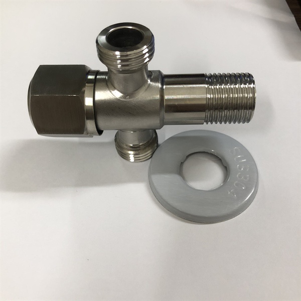 Van chia nước 2 đường chữ T inox 304 cao cấp