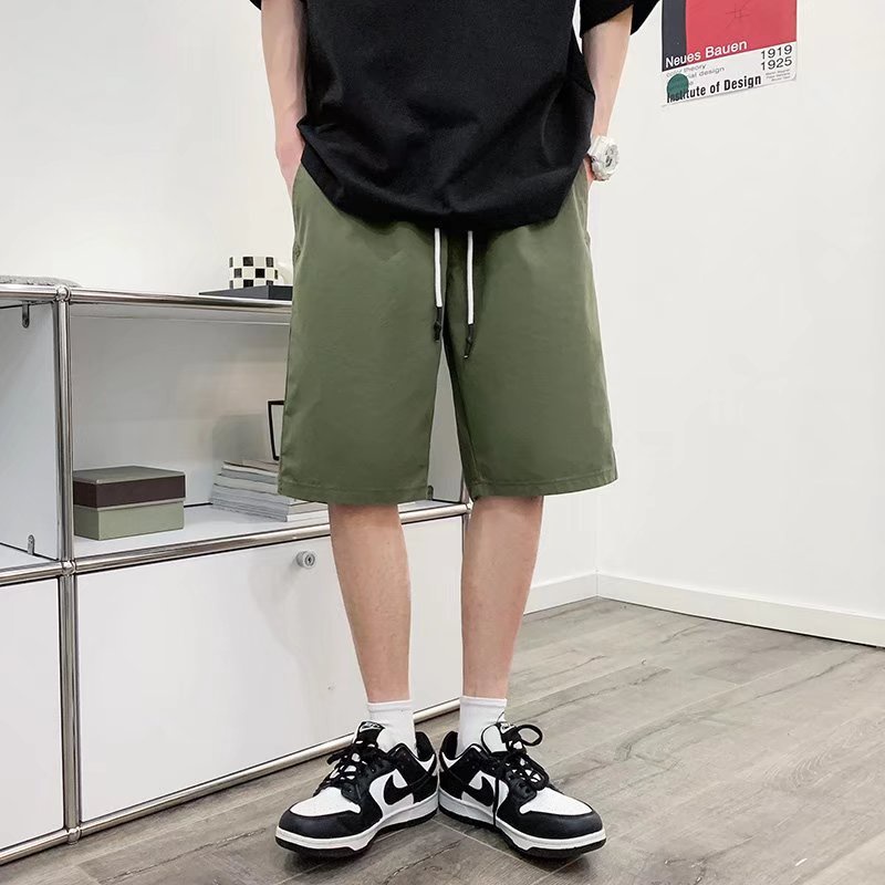 Quần Short Kaki Ống Rộng Lưng Thun Thoải Mái Thời Trang Hàn Quốc Cho Nam