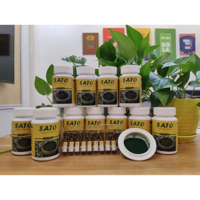 Tảo xoắn SATO dạng bột, cấy nano trắng sáng | BigBuy360 - bigbuy360.vn