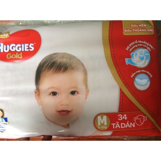 Tã dán huggies gold m34/l30