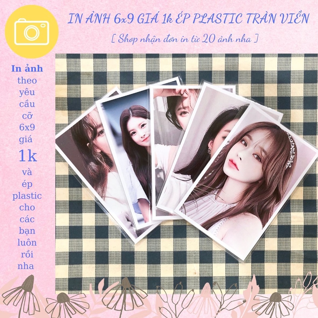 [Siêu Rẻ] In Ảnh 6X9 Theo Yêu Cầu 1K/Tấm (In 9 Tặng 1)